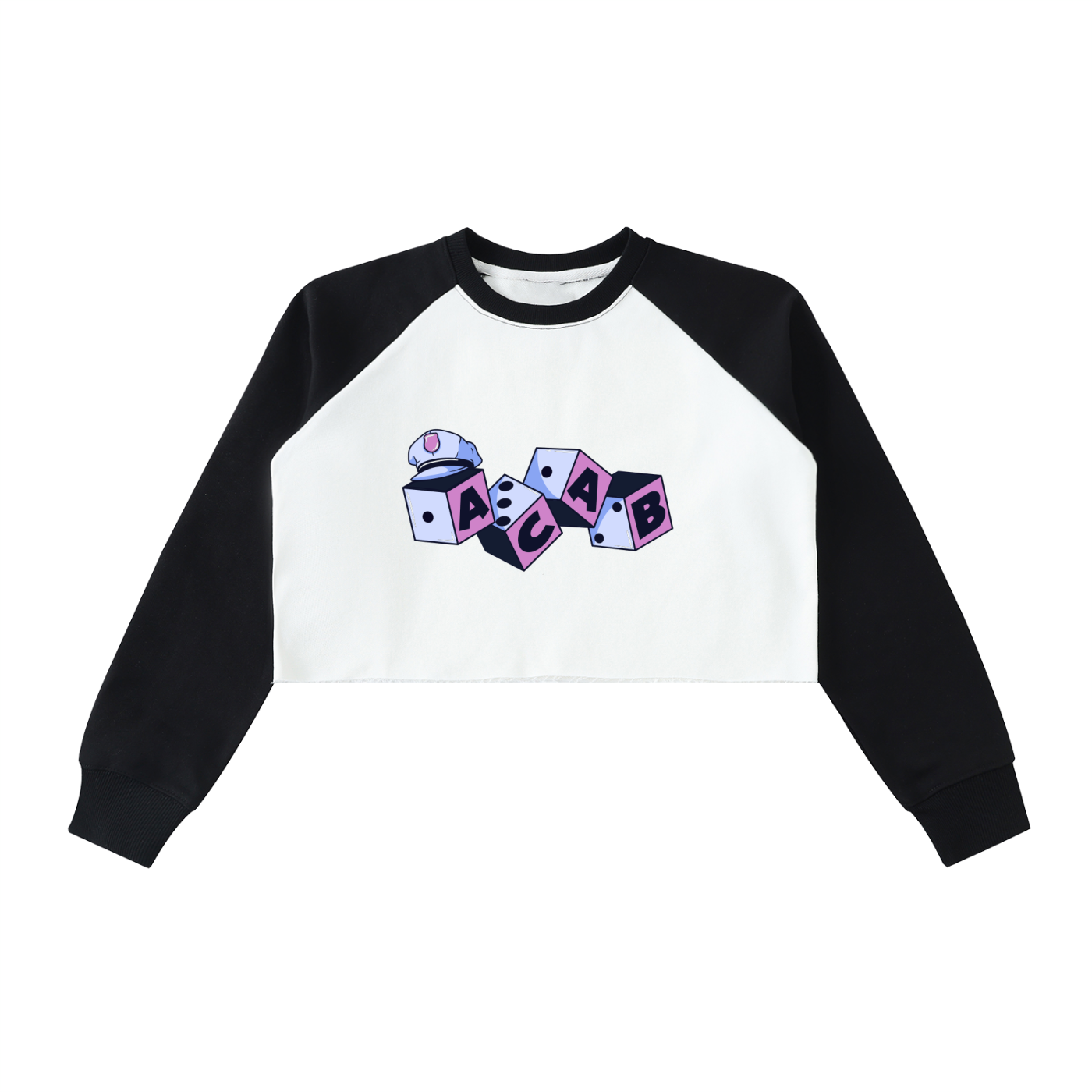 ACAB Raglan Crop Sweatshirt